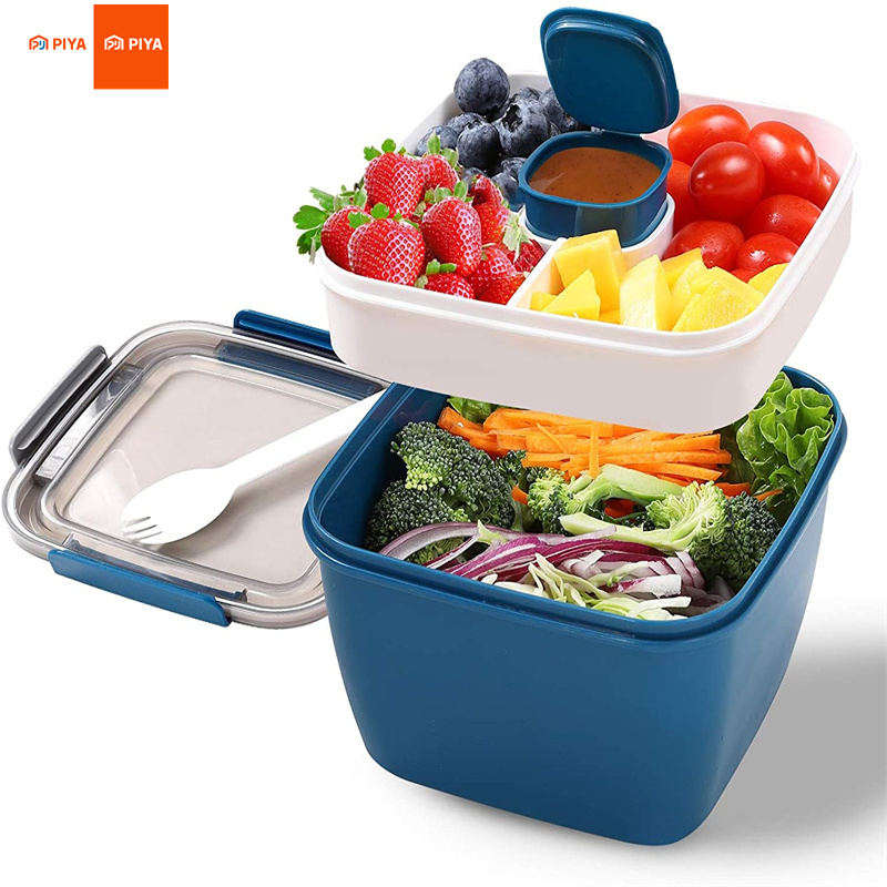 Food Storage Drawer Organizer - Récipient à déjeuner à salade Portable,