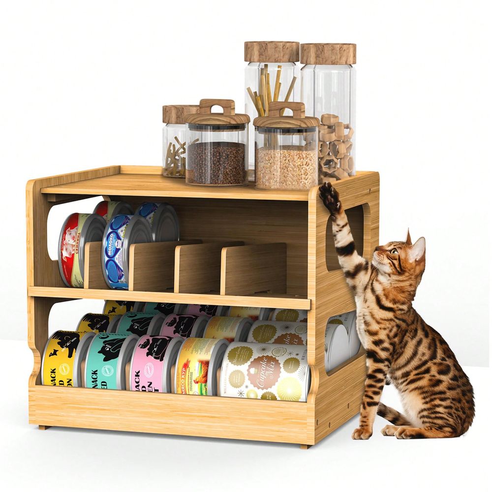Food Storage Dispenser - Organisateur de nourriture pour chat en