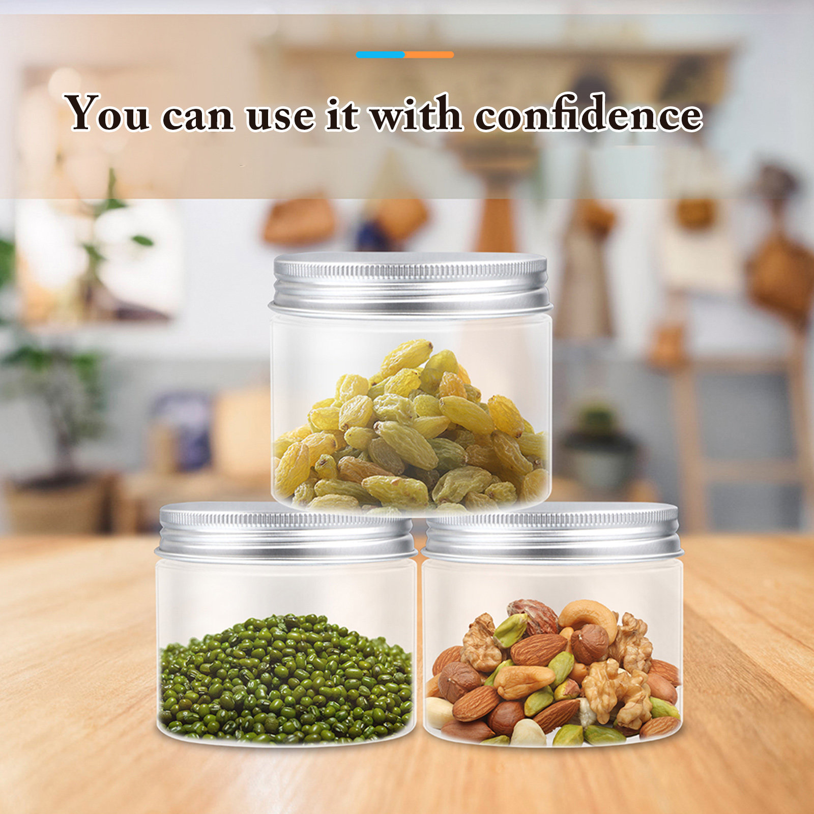 Food Storage Jars & Containers - Ensemble de 12 bocaux de conservation
