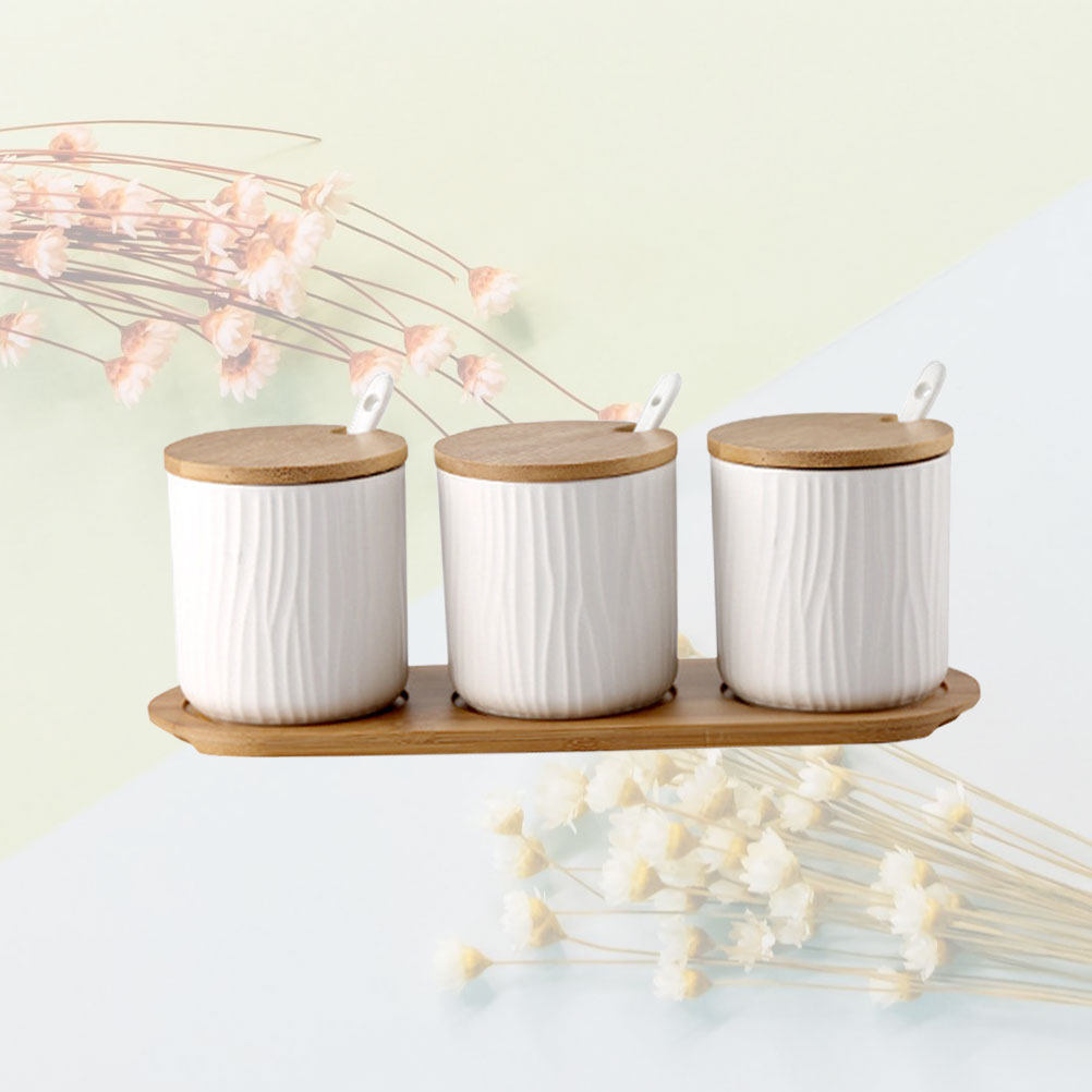 Food Storage Jars & Containers - Ensemble de pots à épices en