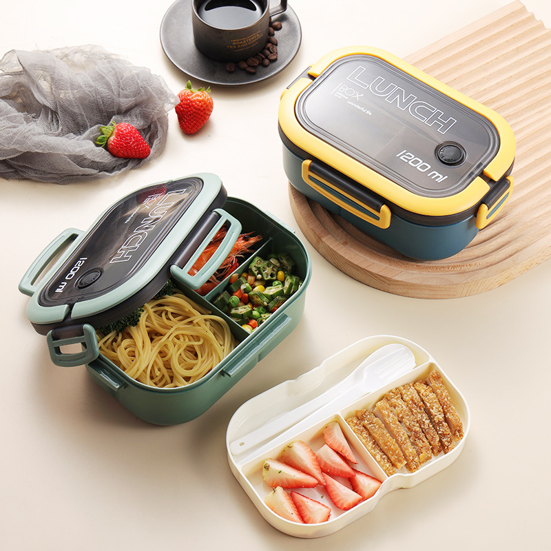 Food Storage Drawer Organizer - Boîte à lunch simple à double