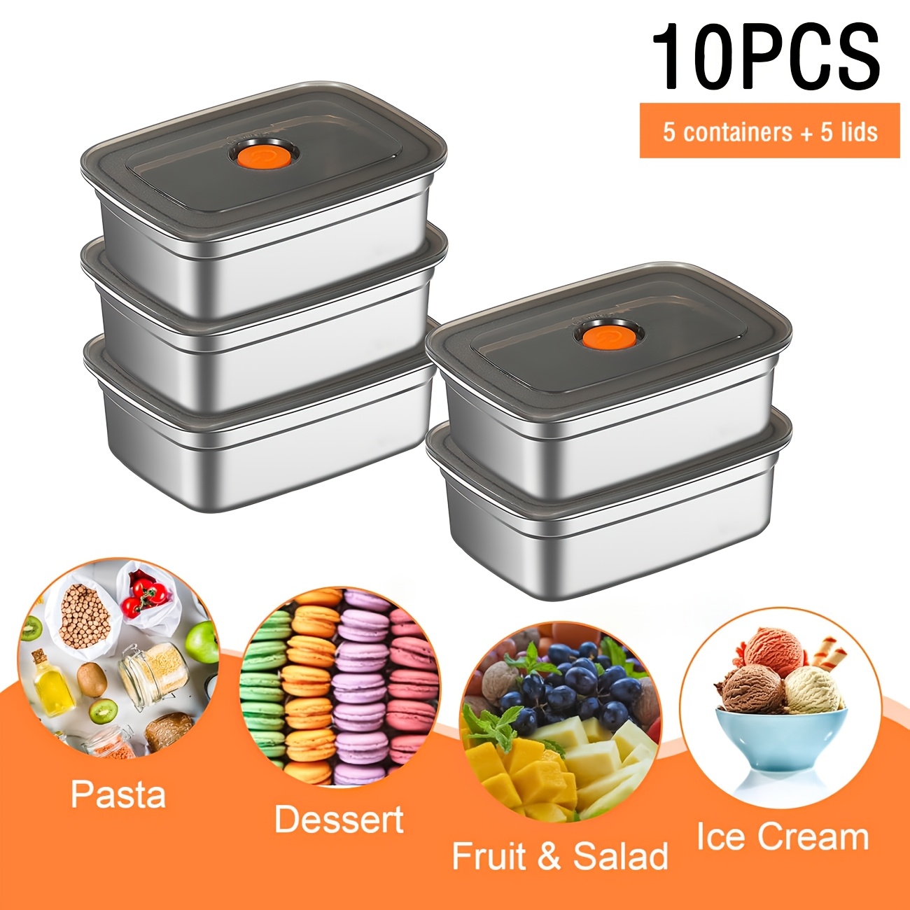 Ensemble de 10 récipients de c - Food Storage In Restaurant avis et prix