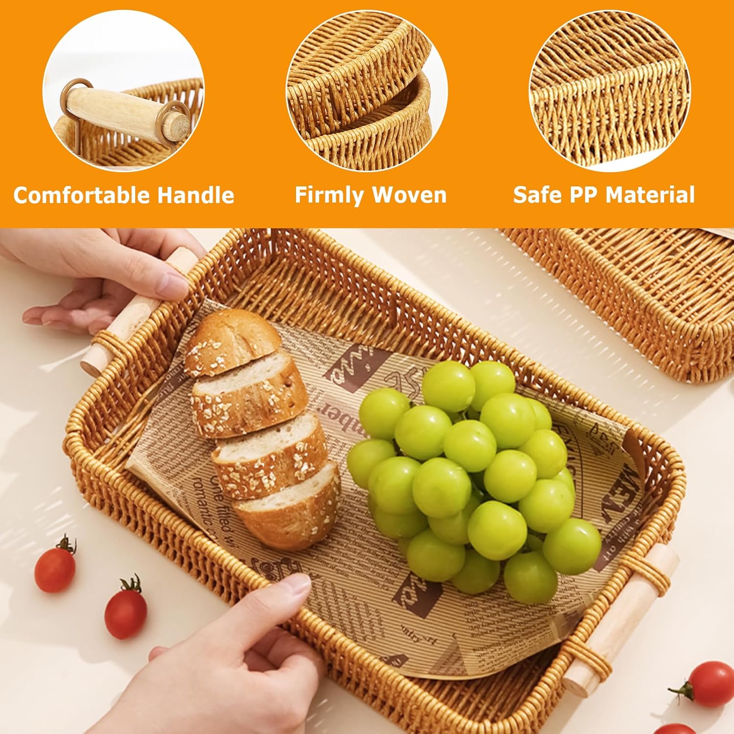 Plateau en osier rectangulaire - Food Storage In Restaurant avis et prix