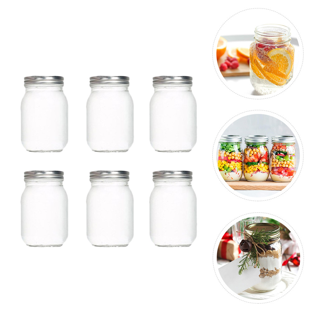 6 pots en verre ronds transpar - Food Storage Jars & Containers avis et prix