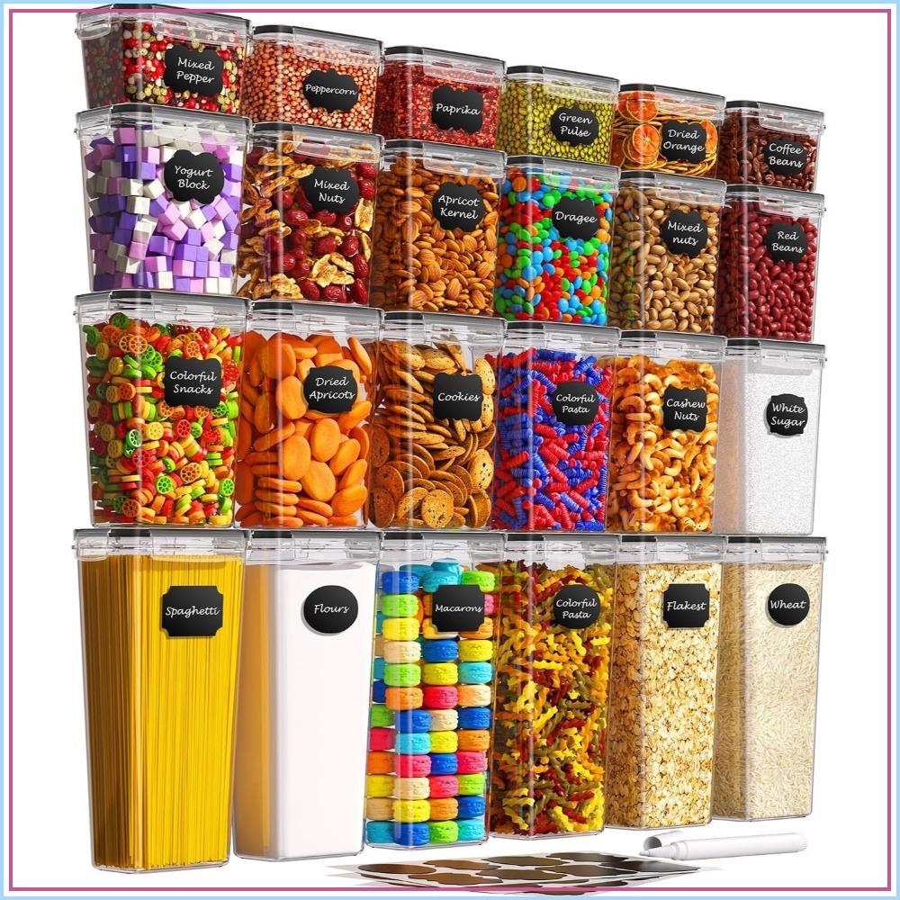 24 contenants hermétiques pour - Food Storage Kitchen avis et prix